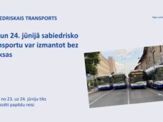 23. un 24. jūnijā sabiedrisko transportu Rīgā varēs izmantot bez maksas