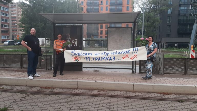 Atjaunota 11. tramvaja kustība maršrut