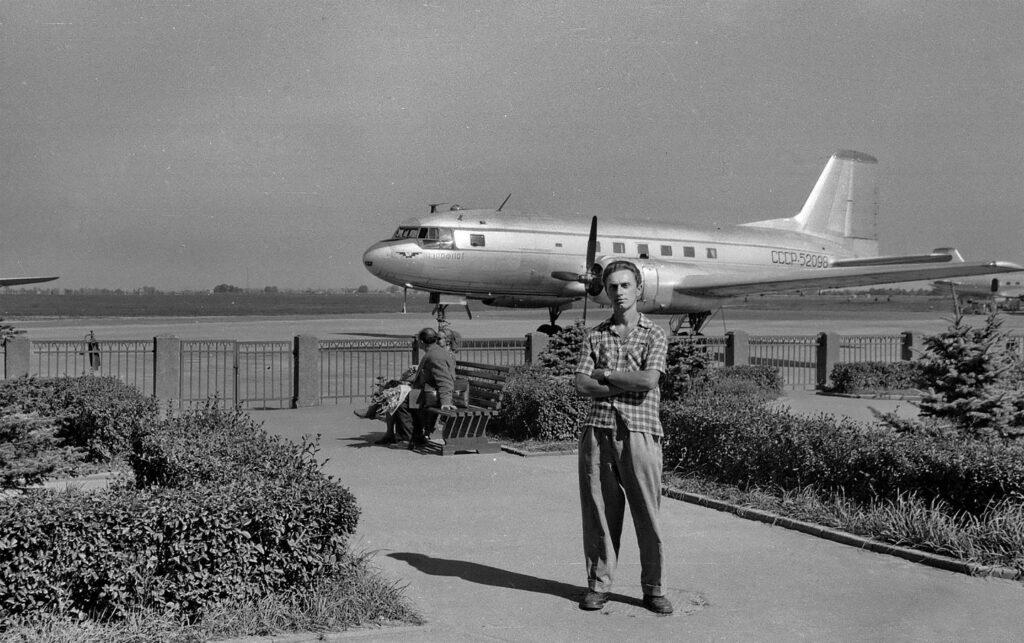 Lidostā”Spilve”. 1950. gadu beigas