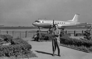 Lidostā”Spilve”. 1950. gadu beigas