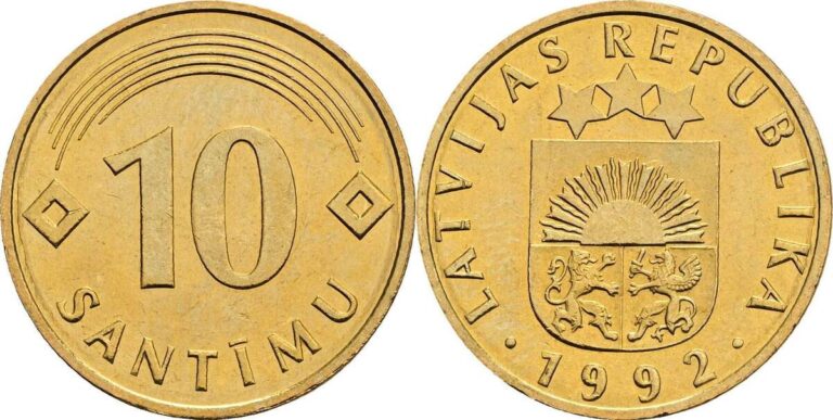 Latvijas monētas – 10 santīmu
