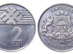 Latvijas monētas – 2 lati (1993)