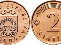 Latvijas monētas – 2 santīmi