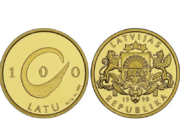 Latvijas monētas – 100 latu (1998)