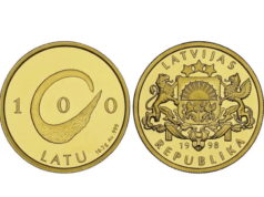 Latvijas monētas – 100 latu (1998)