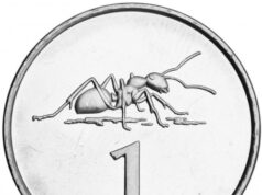 Latvijas monētas – 1 lats – Skudra