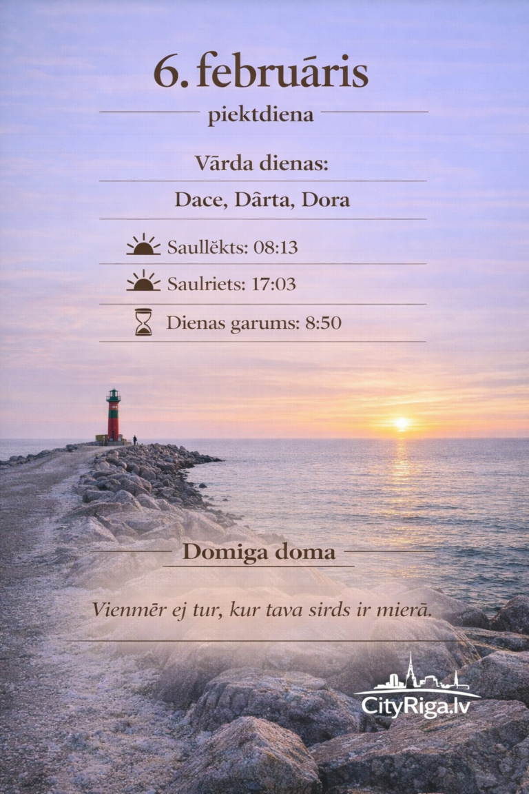 Dienas raksturojums 06.02.2026