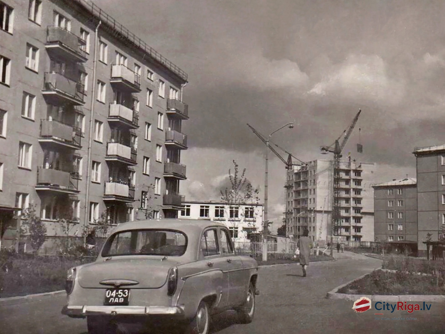 1964. gads. Jaunbūves Rīgas mikrorajonā Juglā.