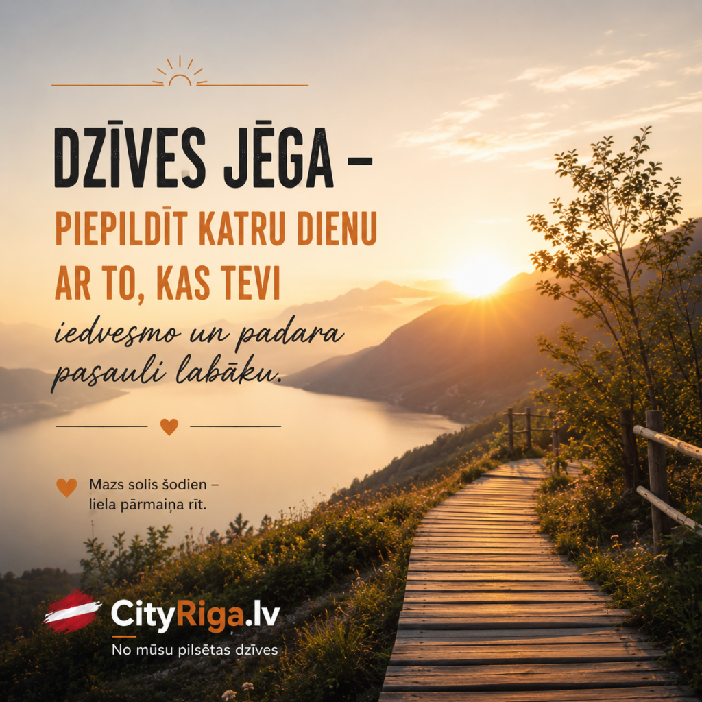 Par dzīves jēgu un iedvesmu
