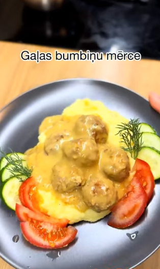 Gaļas bumbiņu mērce