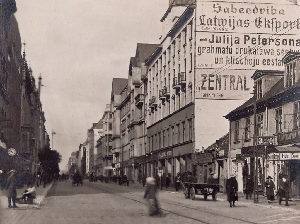 Krišjāņa Barona iela. 1920. gadi.