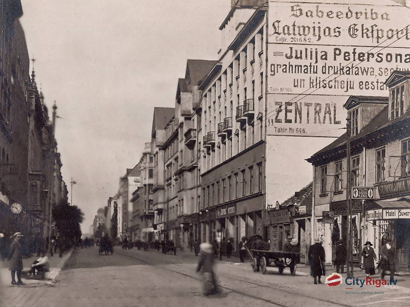 Krišjāņa Barona iela. 1920. gadi.