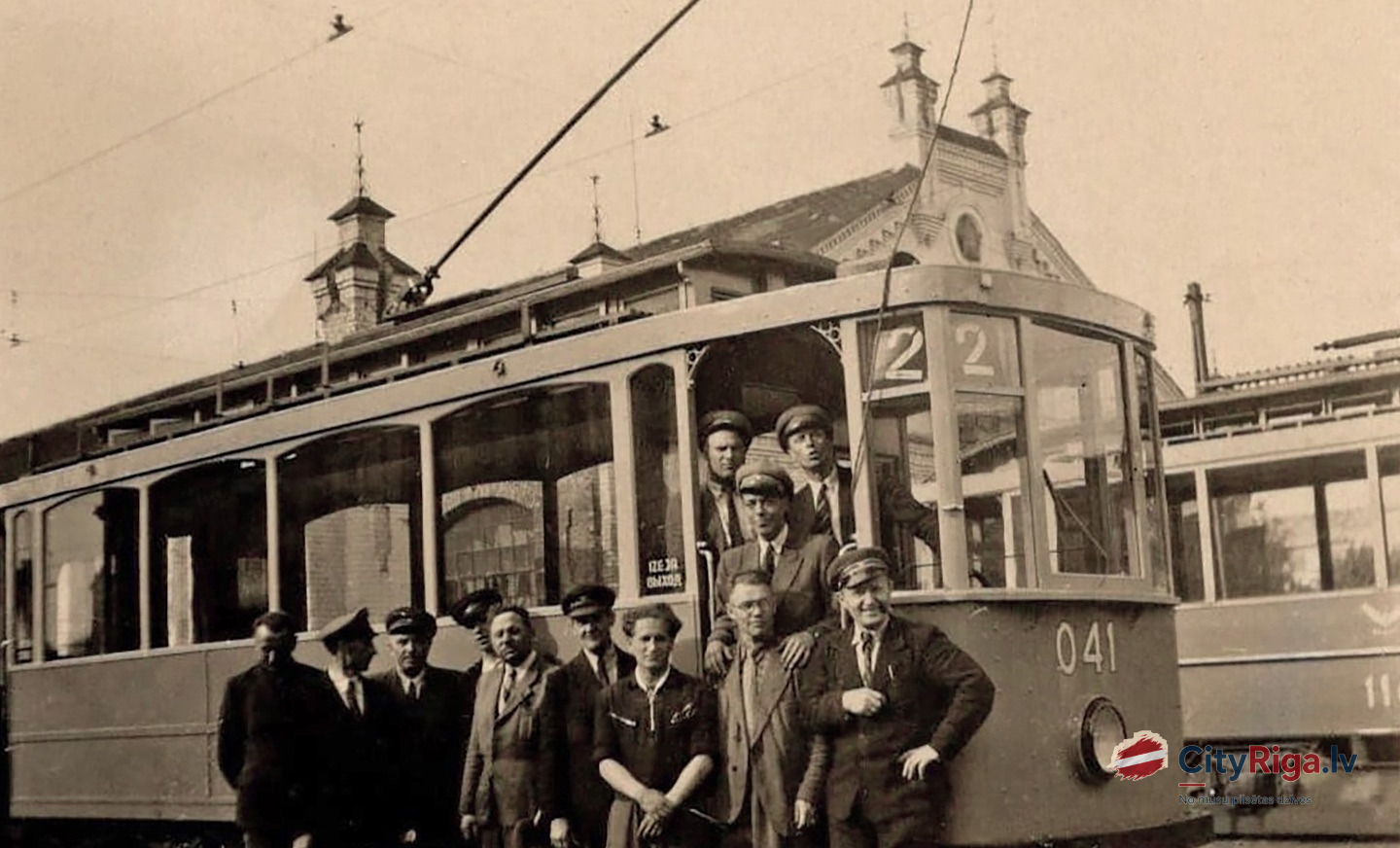 1949. gads. Tramvaju depo.