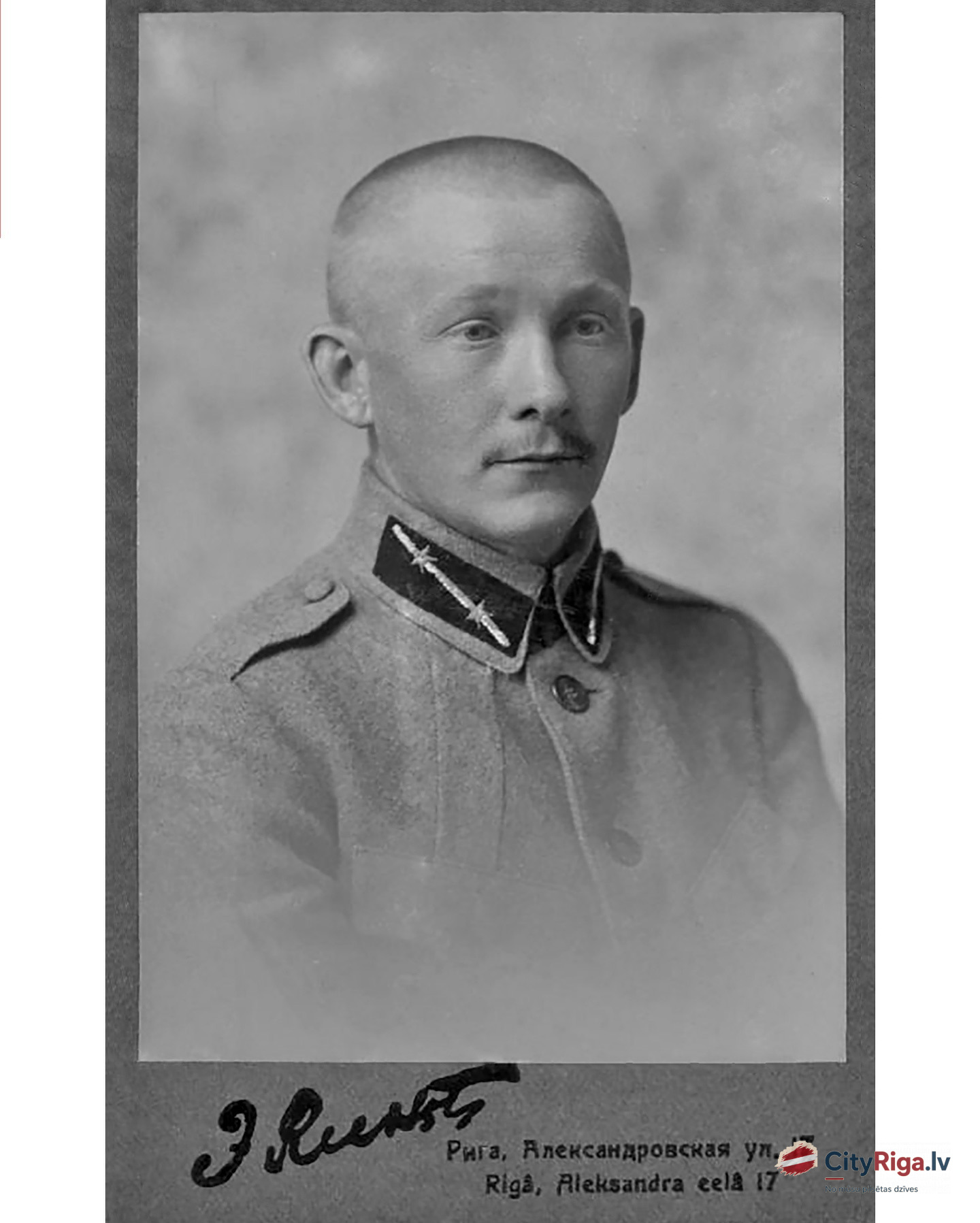 1920. gads. Latvijas armijas virsnieks Ernests Kreišmanis (1890–1965).