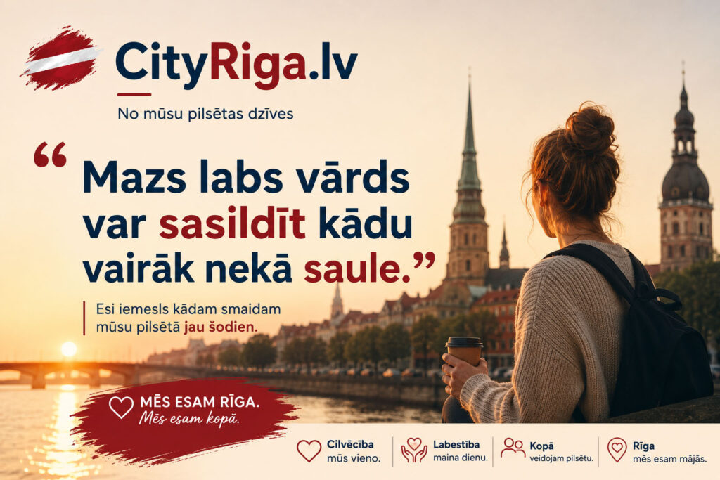 Esi iemesls kāda smaidam šodien