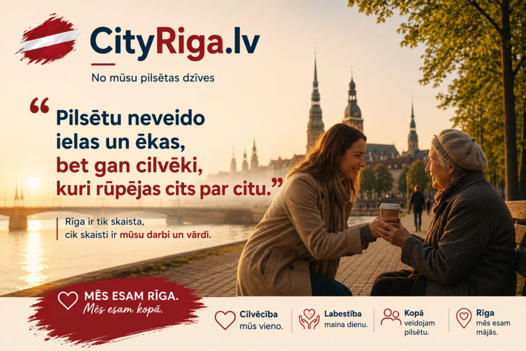 Pilsētu veido cilvēki, kuri rūpējas viens par otru