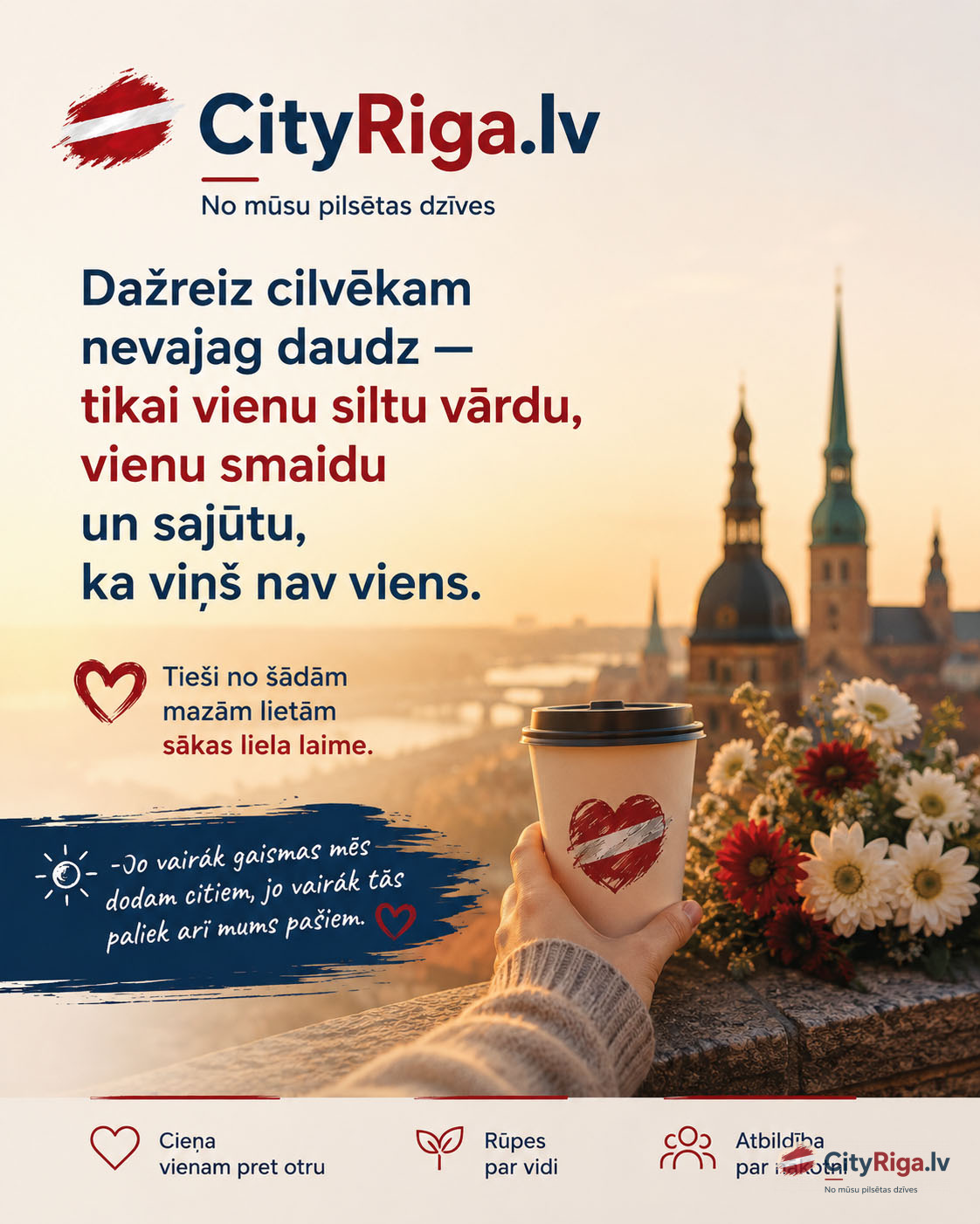 Laime sākas ar vienu siltu vārdu