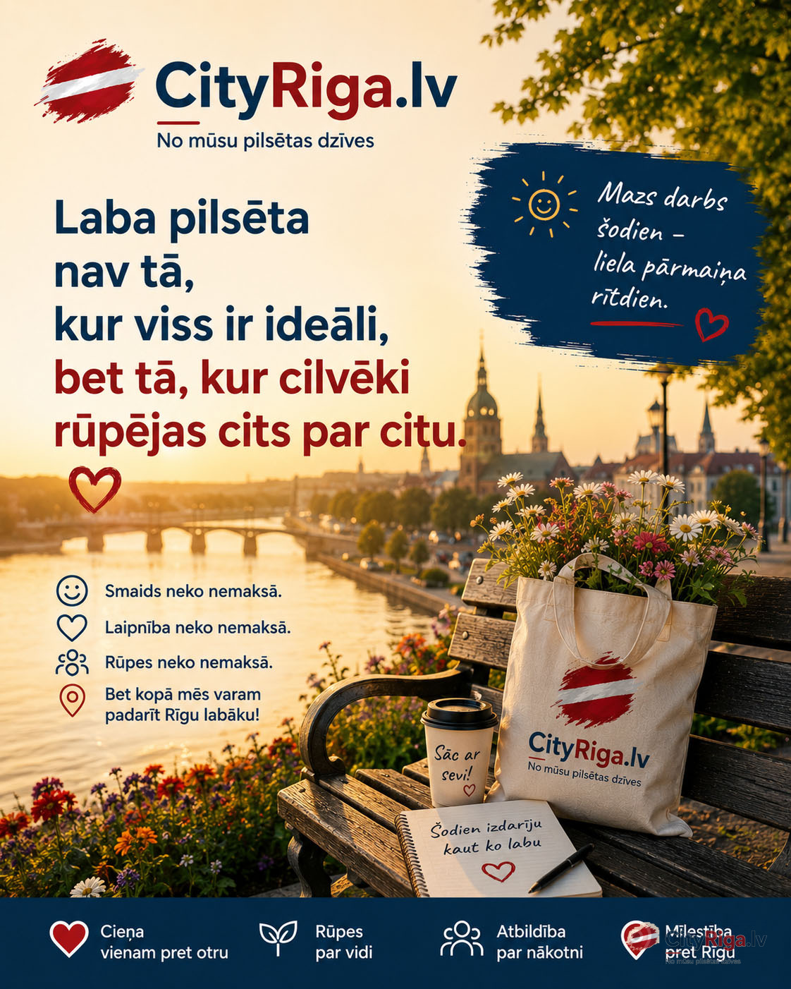 Labāka Rīga sākas ar rūpēm vienam par otru