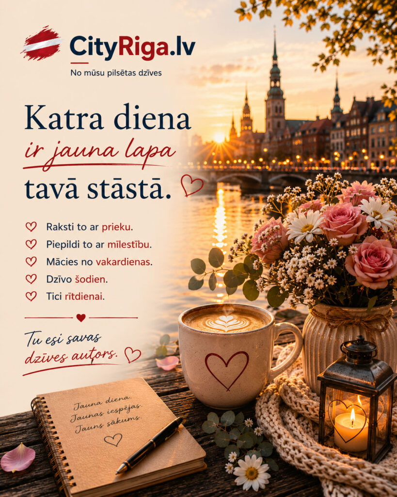 Katra diena ir jauna lapa tavā stāstā