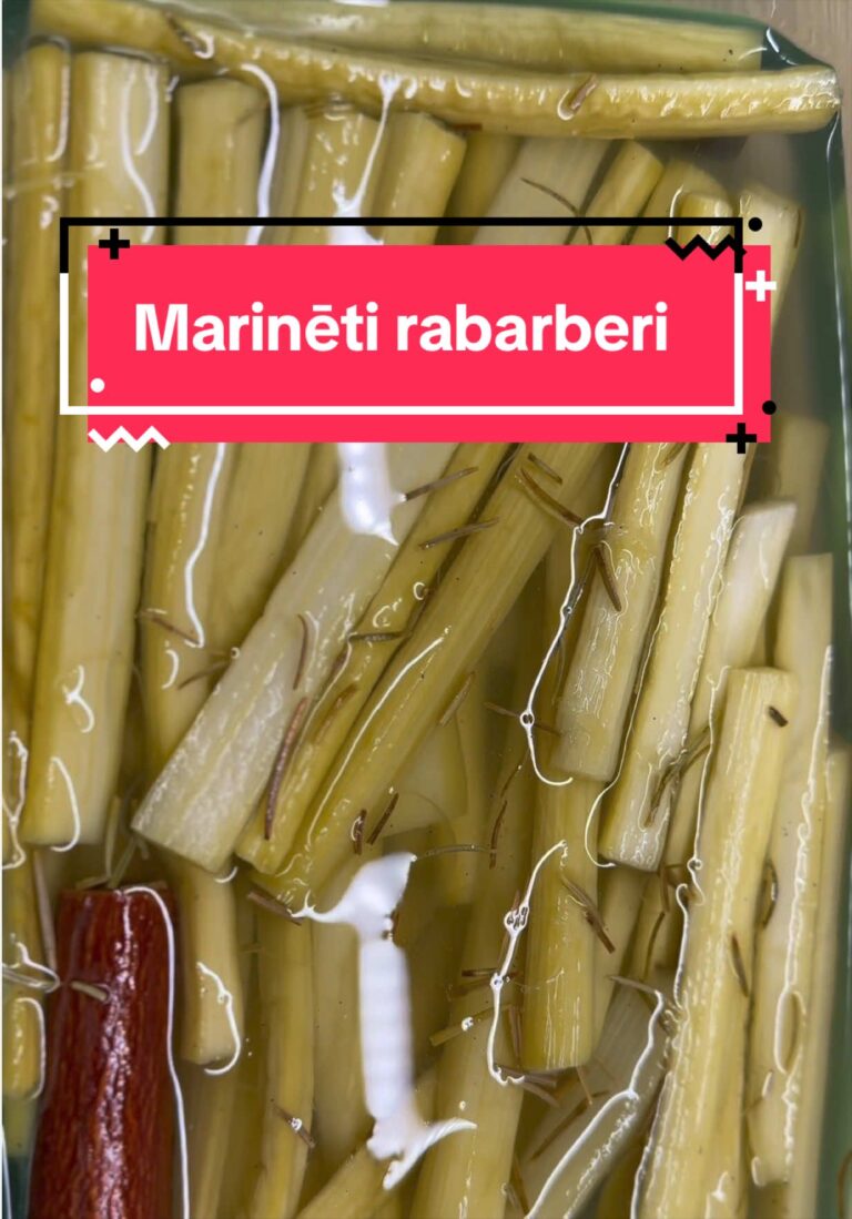 Marinēti rabarberi