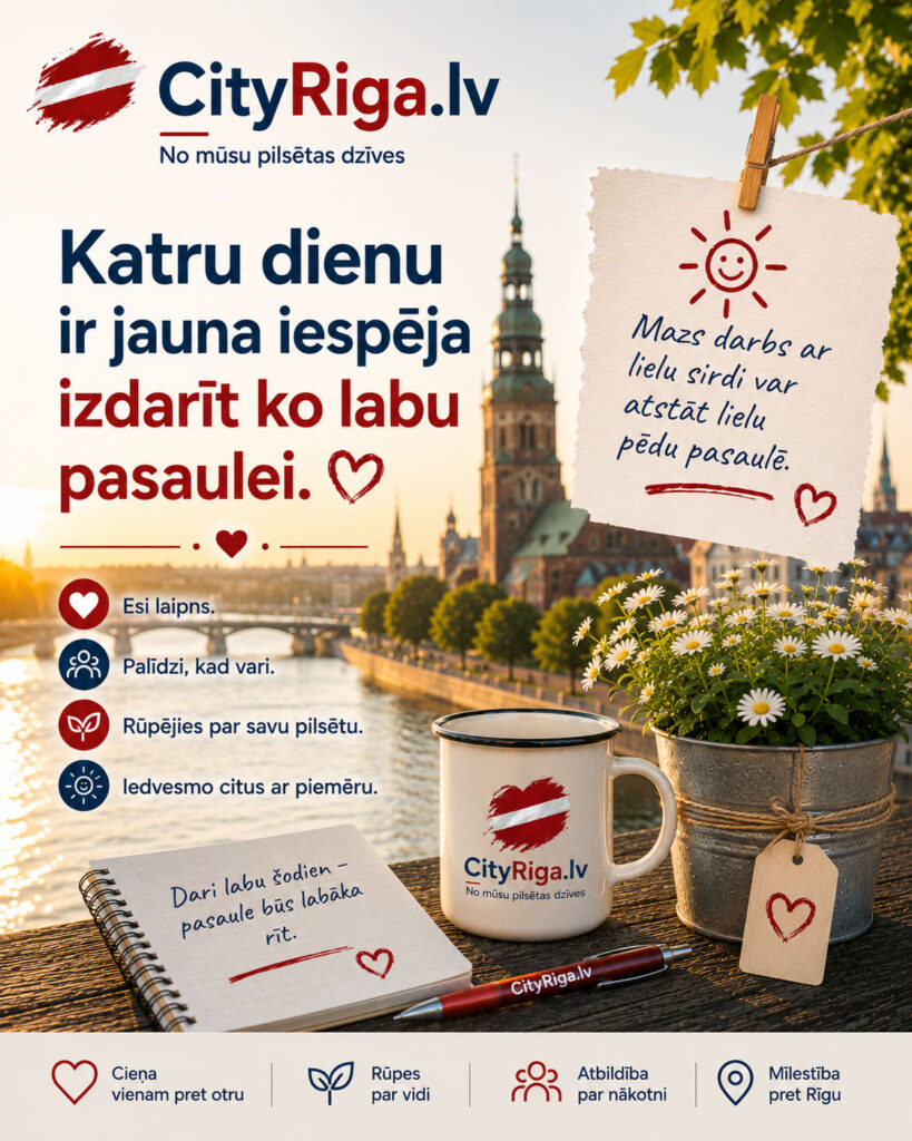 Katra diena ir iespēja darīt labu