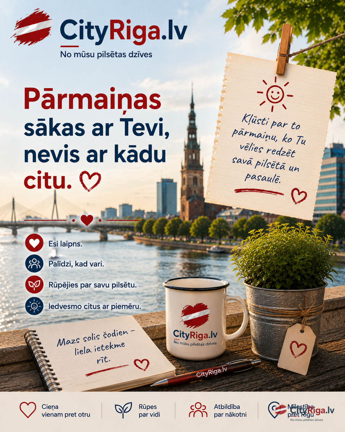 Pārmaiņas vienmēr sākas ar Tevi