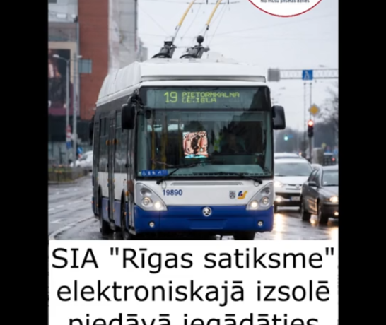 Rīgas satiksme izsolē pārdod 14 vecus trolejbusus