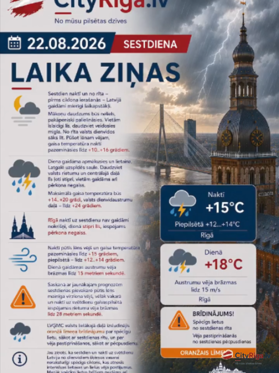 Laika ziņas 22.08.2026