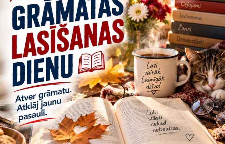 6. septembrī atzīmē Grāmatas lasīšanas dienu