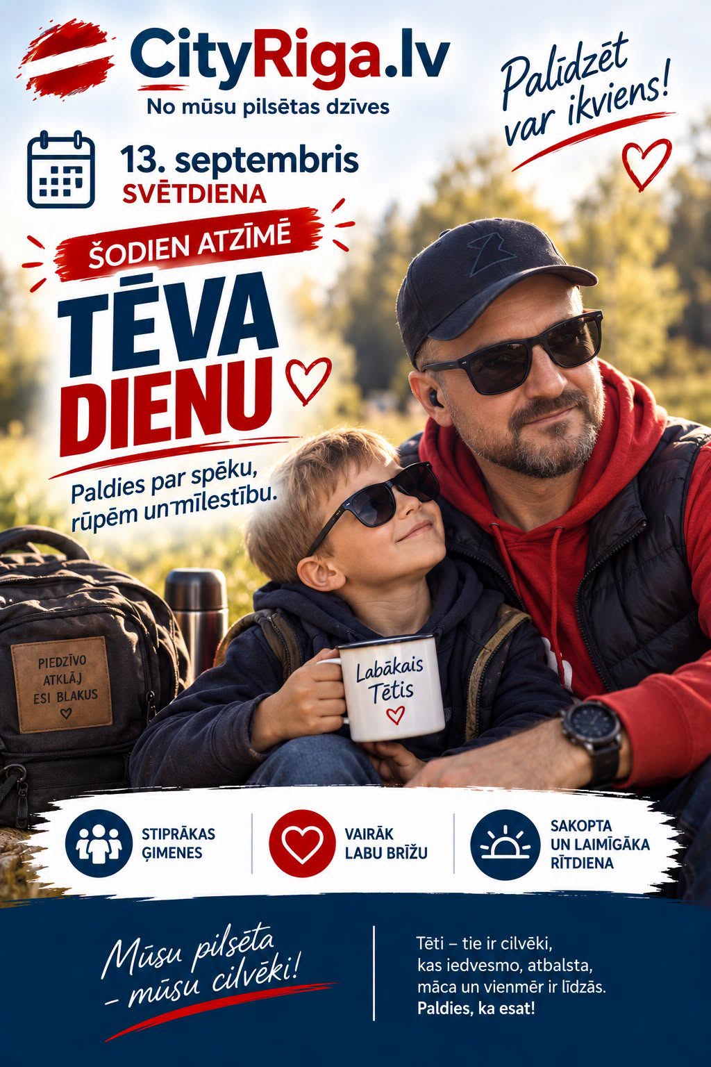 ŠODIEN ATZĪMĒJAM TĒVA DIENU!