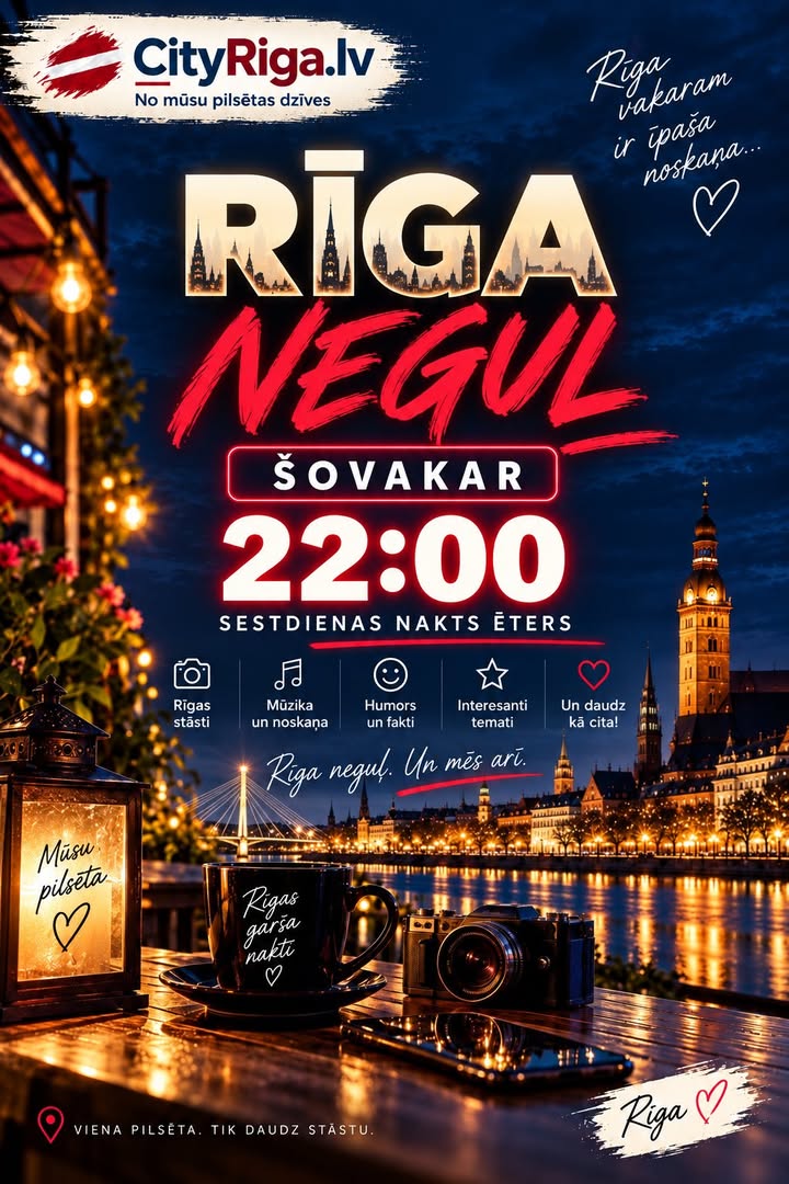Šovakar 22:00 sākam mūsu sestdienas nakts ēteru! ❤️