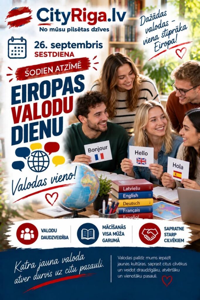 🌍🗣️ ŠODIEN ATZĪMĒ EIROPAS VALODU DIENU!