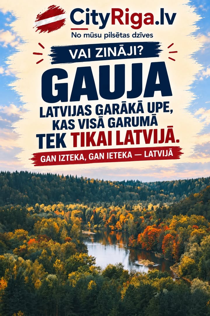 Gauja ir Latvijas garākā upe, kas visā garumā tek tikai mūsu valsts teritorijā — gan tās izteka, gan ieteka atrodas L…