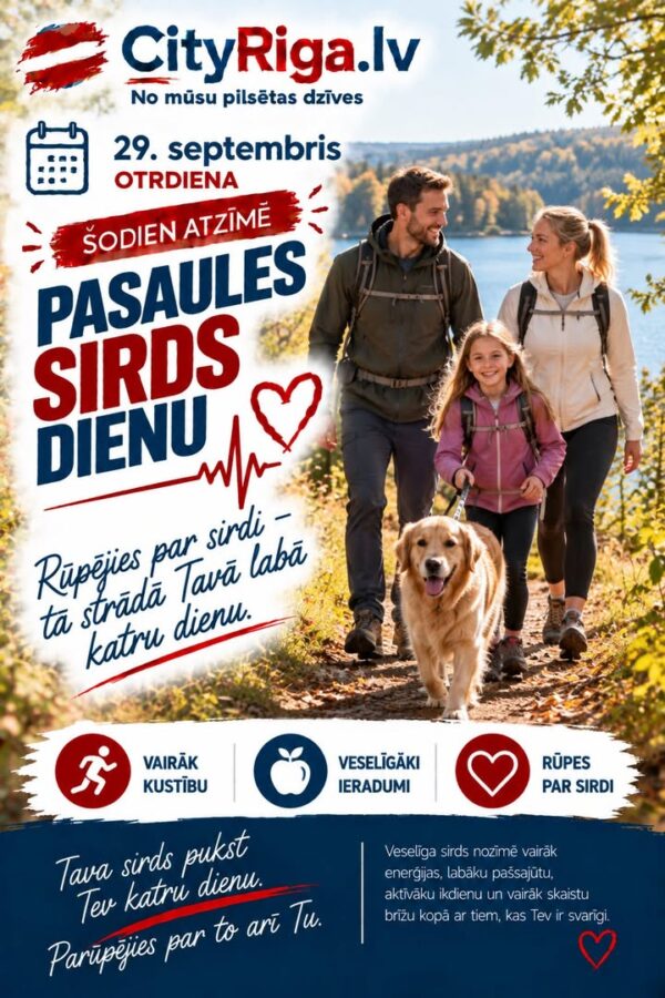 ❤️ ŠODIEN ATZĪMĒ PASAULES SIRDS DIENU!
