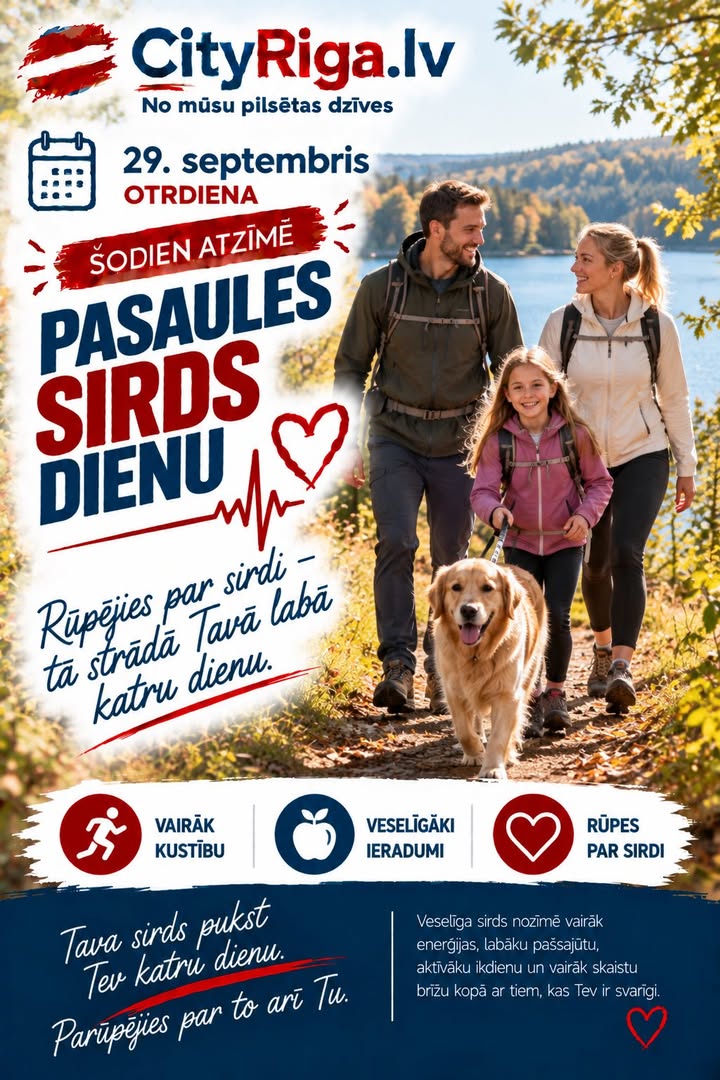 ā¤ļø Å ODIEN ATZÄŖMÄ PASAULES SIRDS DIENU!