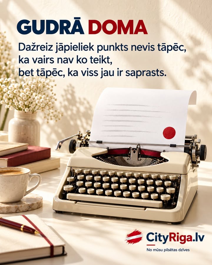 š Laiks pielikt punktu