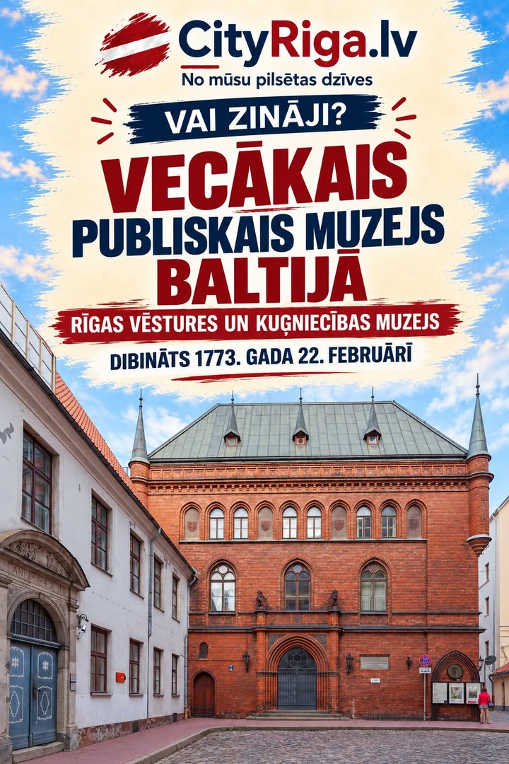 Rīgas vēstures un kuģniecības muzejs ir vecākais publiskais muzejs Latvijā