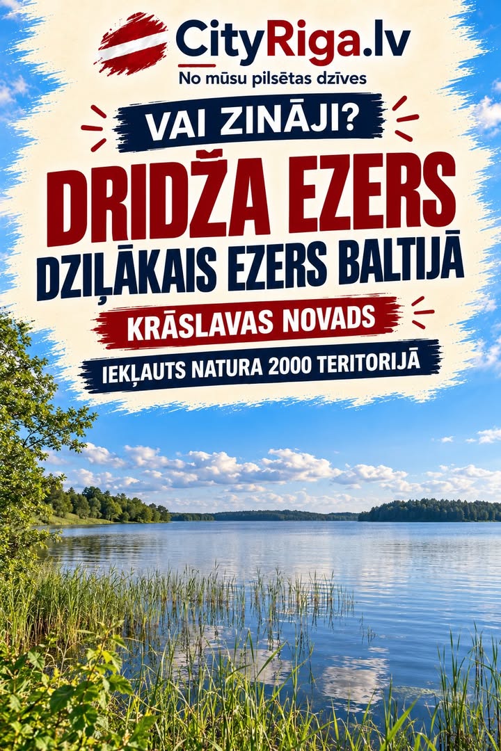 Drīdža ezers Krāslavas novadā ir dziļākais ezers Baltijā!
