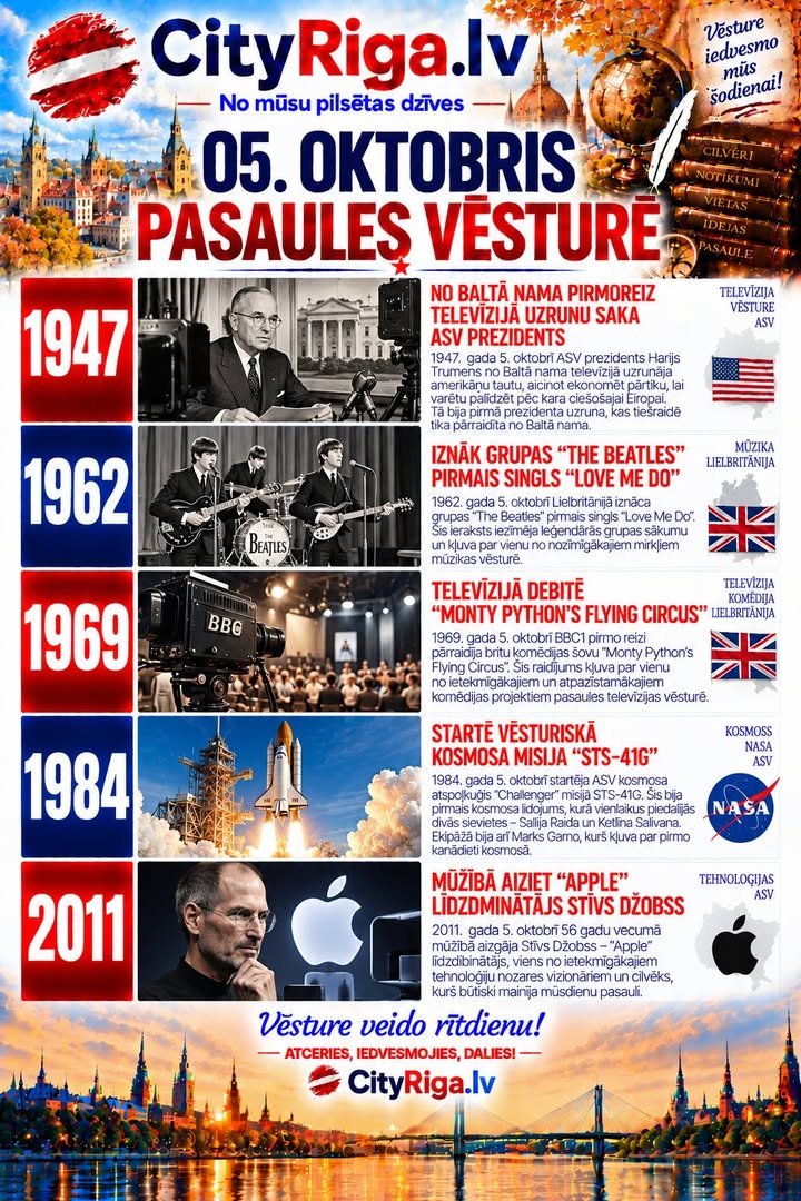 š 5. OKTOBRIS PASAULES VÄSTURÄ