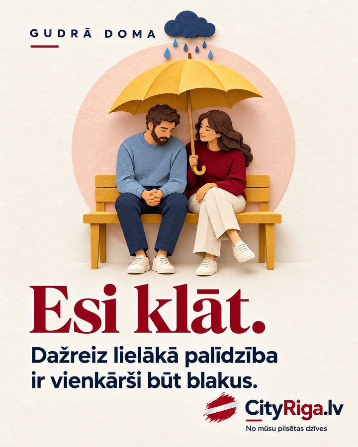 📌 Esi klāt.