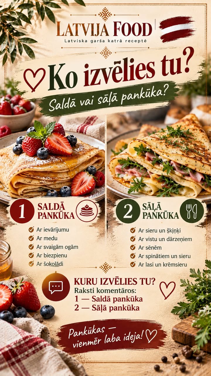 ❤️🥞 KO IZVĒLIES TU — SALDĀS VAI SĀĻĀS PANKŪKAS? 😍