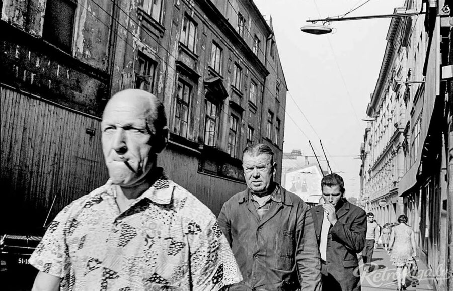 1974. gads. Rīdzinieki pilsētas ielās