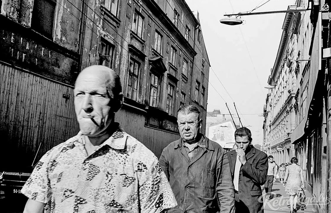 1974. gads. Rīdzinieki pilsētas ielās
