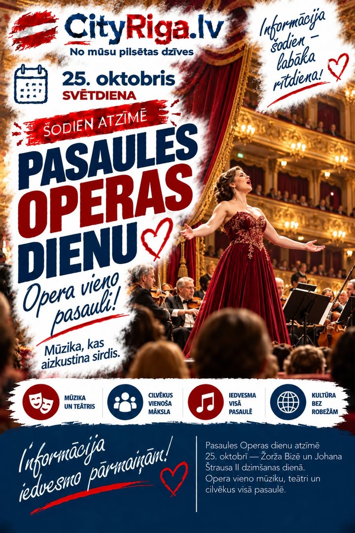 šš¶ 25. oktobris ā PASAULES OPERAS DIENA! šā¤ļø