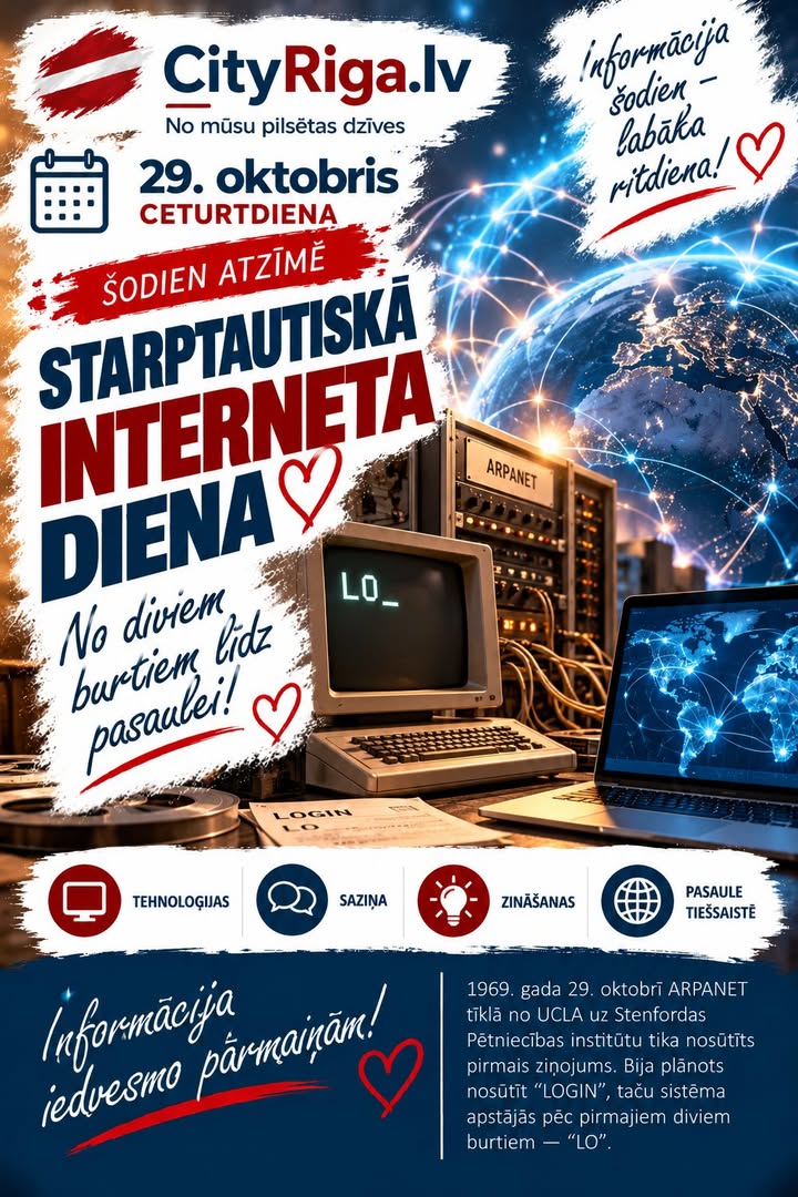 🌐💻 29. OKTOBRIS — STARPTAUTISKĀ INTERNETA DIENA! 🚀❤️